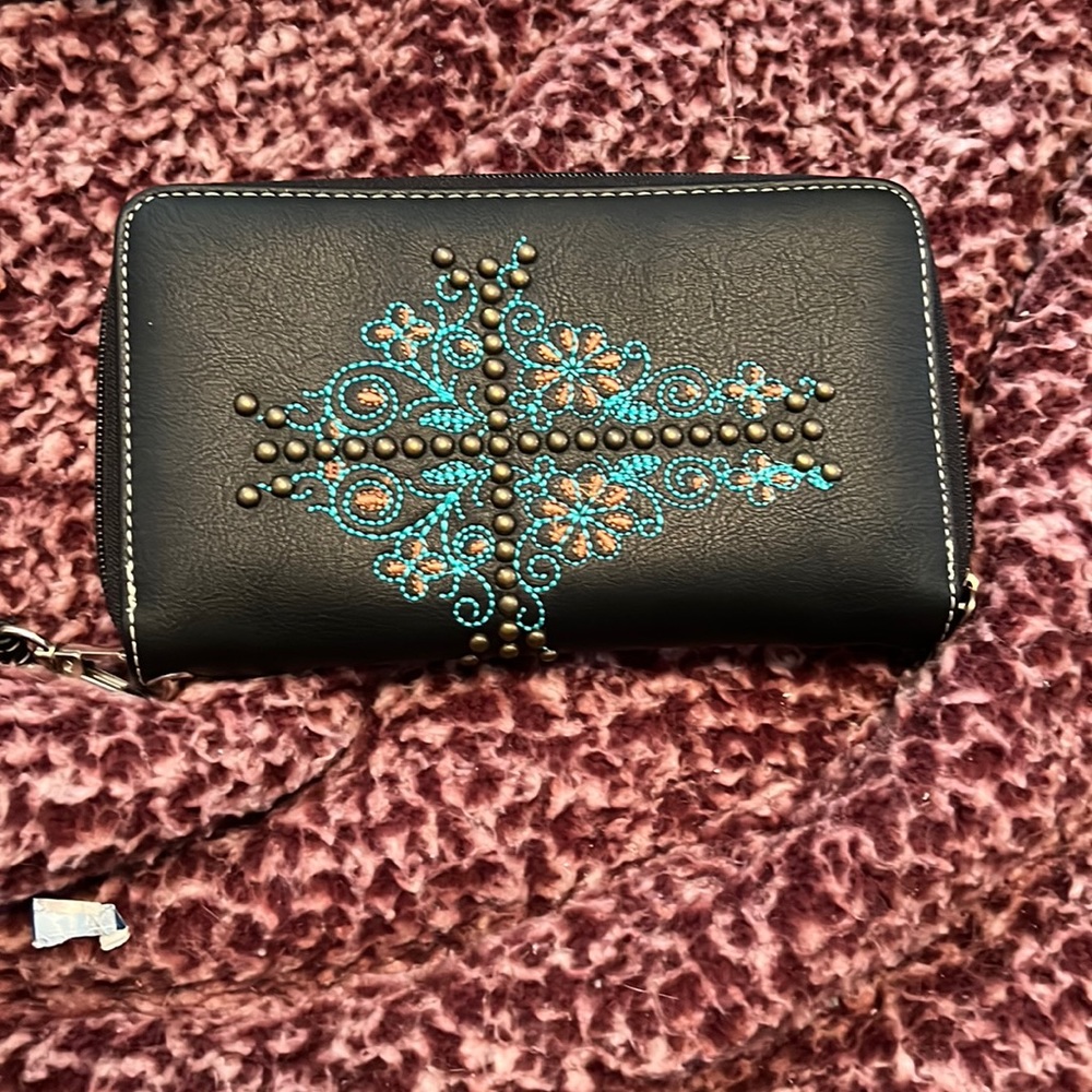 lack leather wallet
